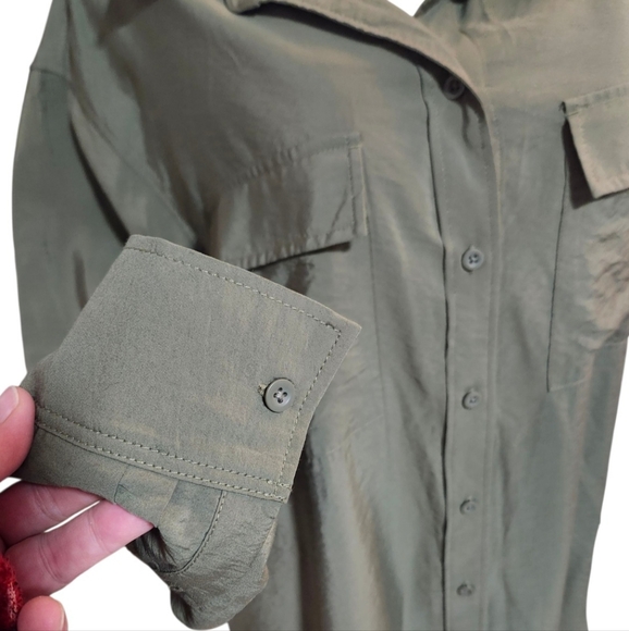 GAP Women's Sage Green Big Shirt . - Picture 4 of 5